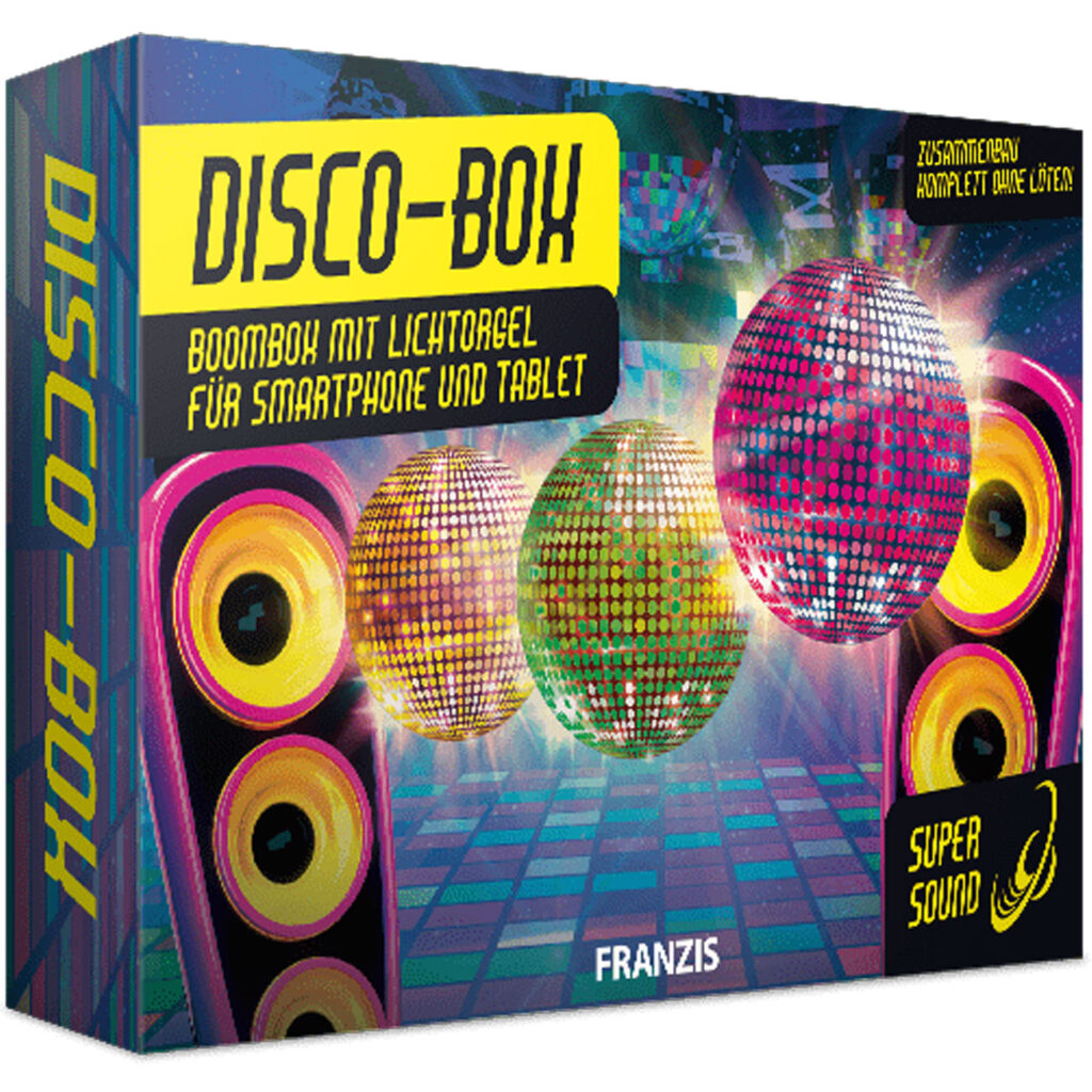 Bausatz Disco, Boombox mit Lichtorgel zum Selberbauen