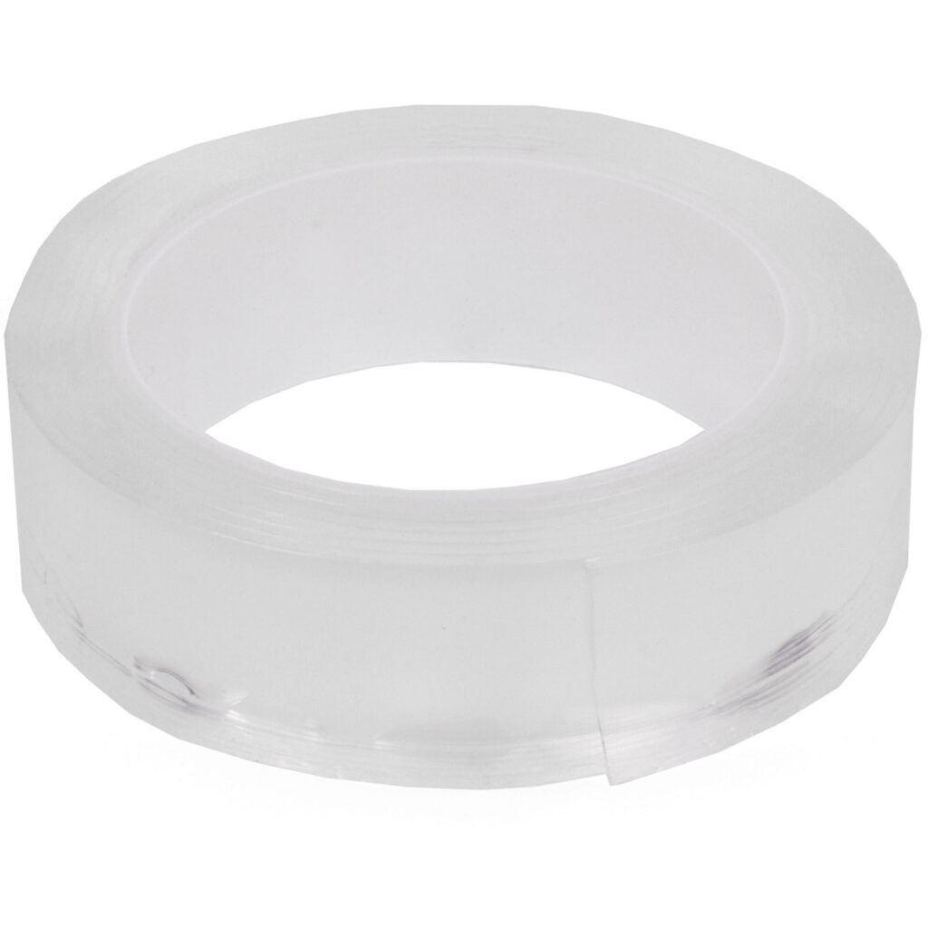 Doppelseitiges Nano-Klebeband, 2 m x 3 cm, transparent