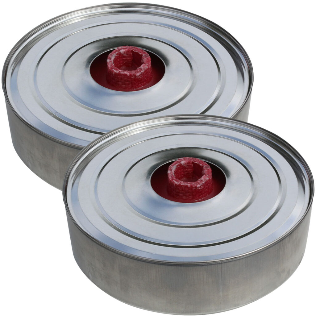 2er-Set Flammdose, Brenndauer ca. 8-10 h 2er-Set Flammdose, Brenndauer ca. 8-10 h