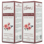 2er-Set Rose Badeschaum, 300ml, entspannendes Badeerlebnis