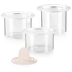 Dessert- & Speiseringe mit Stampfer und Deckel, 3 Stück