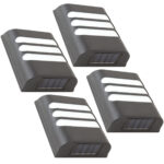 4er-Set Solar Wandlampe mit bis zu 8h Leuchtdauer, IP44