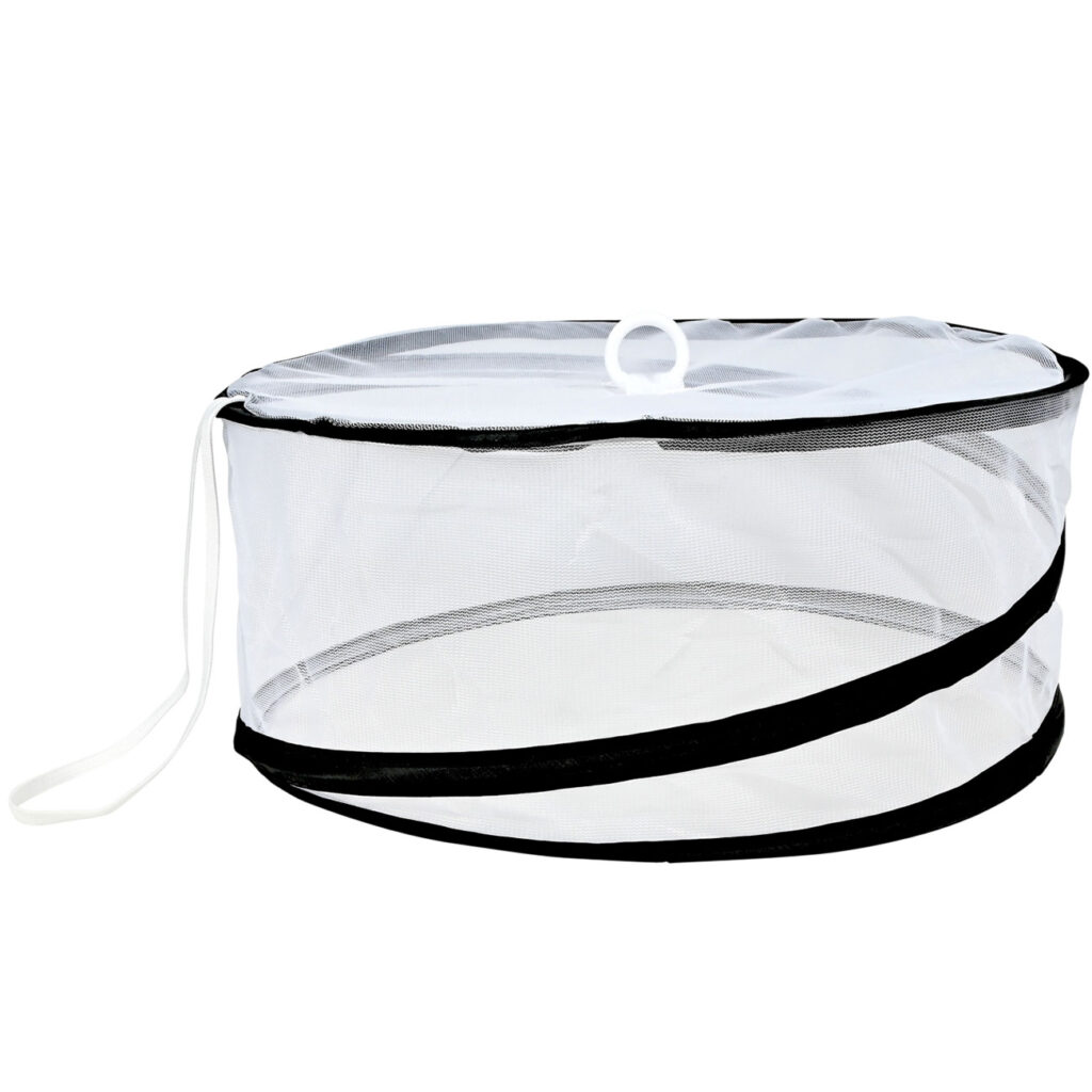 Runde Insekten-Abdeckhaube für Lebensmittel, faltbar