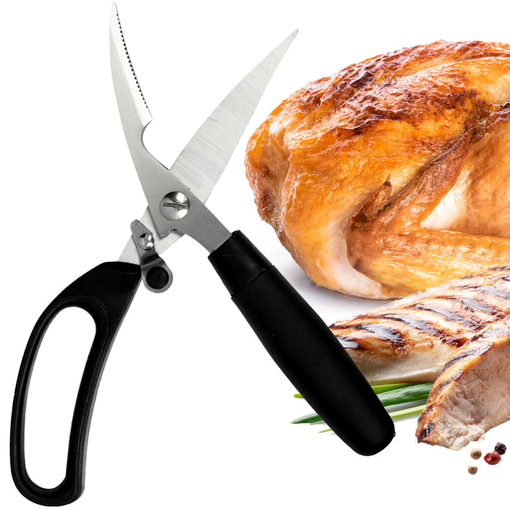 Geflügelschere, schwarz-silber Geflügelschere, schwarz-silber