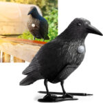 Vogelabwehr Krähe mit Soundeffekt, batteriebetrieben