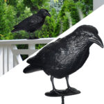 Vogelabwehr Krähe mit Soundeffekt, solarbetrieben Vogelabwehr Krähe mit Soundeffekt, solarbetrieben