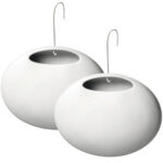 2er-Set Wasserverdunster für Heizkörper, Keramik, 420 ml