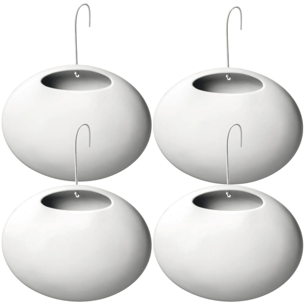 4er-Set Wasserverdunster für Heizkörper, Keramik, 420 ml