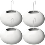 4er-Set Wasserverdunster für Heizkörper, Keramik, 420 ml