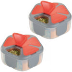 2er-Set Reise-Gewürzstreuer mit 5 Fächern