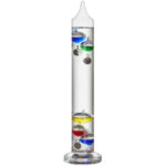 Flüssigkeitsthermometer aus Glas, Galileo Galilei, H 33 cm