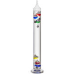 Flüssigkeitsthermometer aus Glas, Galileo Galilei, H 44 cm