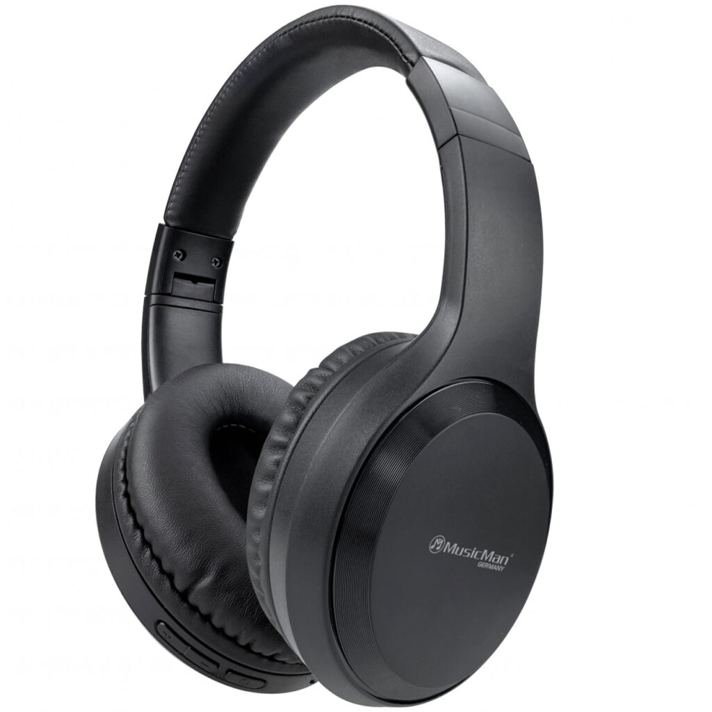 Over-Ear Bluetooth Kopfhörer, schwarz, mit Mikrofon
