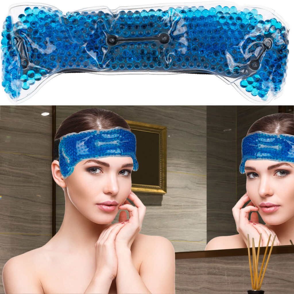 Kalt-Warm Kopf-Kompresse mit Gelfüllung, blau Kalt-Warm Kopf-Kompresse mit Gelfüllung, blau