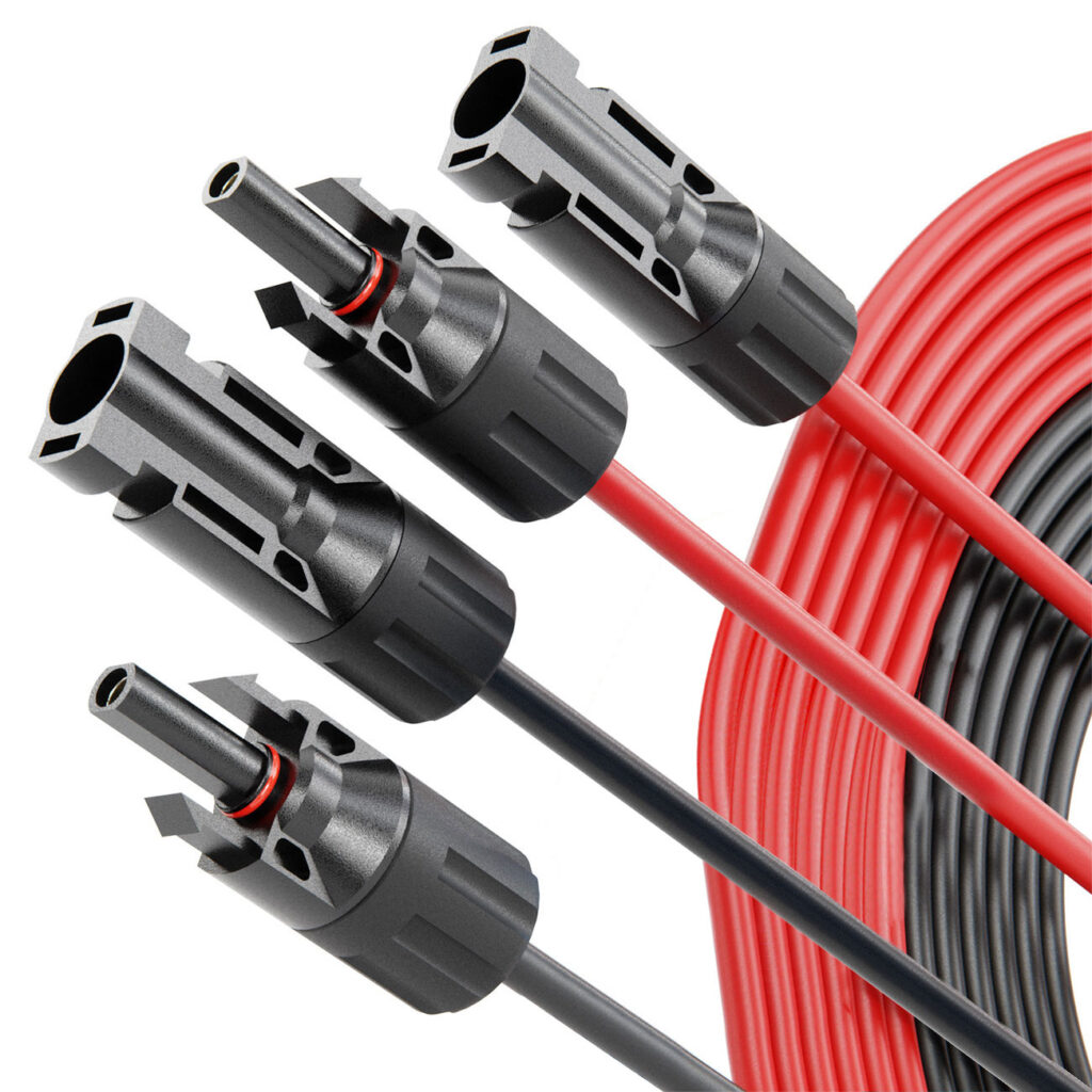 Solarkabel-Verbindung-Set, MC4-kompatibel, 2x 1m, 4mm²