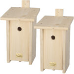2er-Set Nistkasten-Bausatz aus Fichtenholz für viele Meisenarten