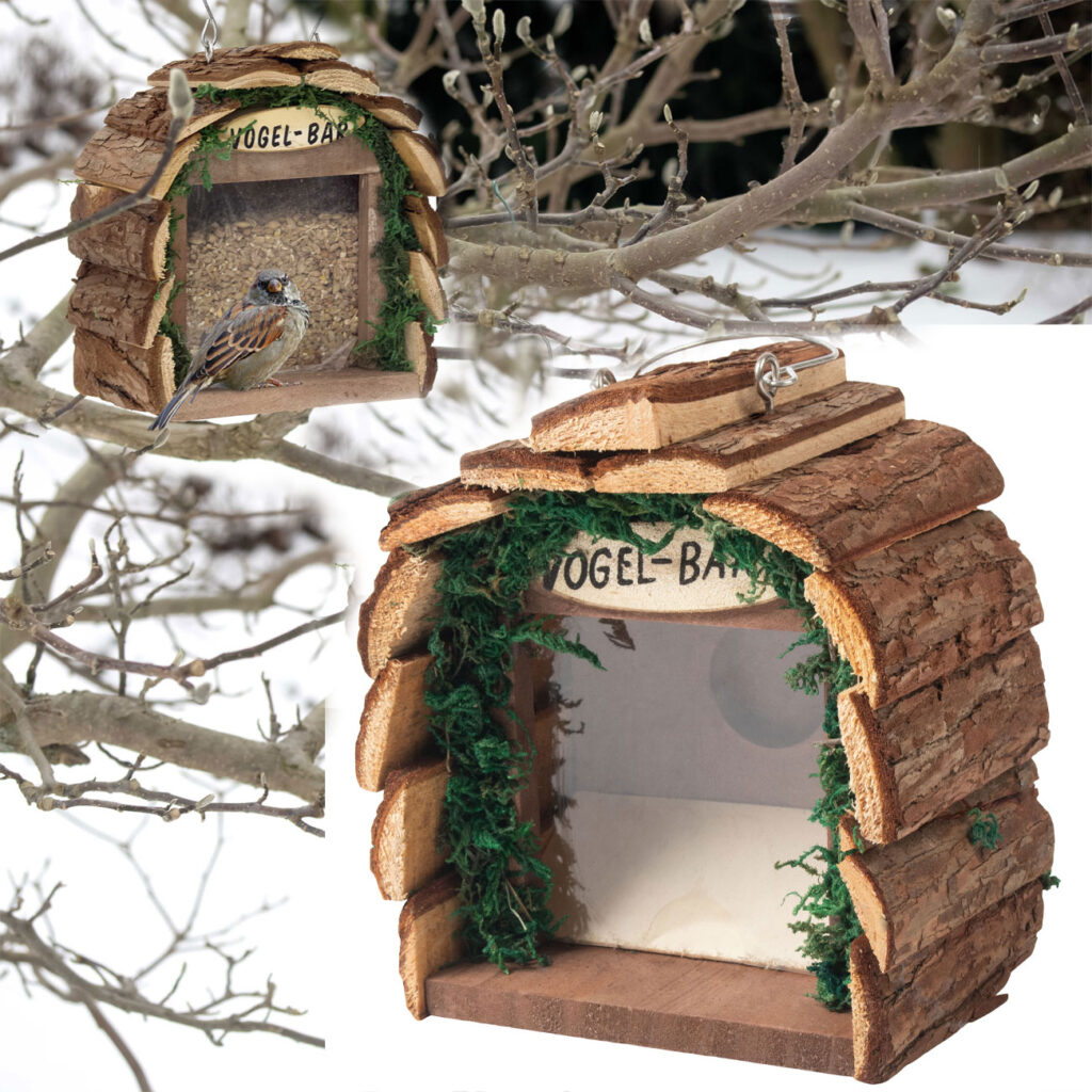 2er-Set Futterstelle Vogelbar, 16 x 10 x 16 cm 2er-Set Futterstelle Vogelbar, 16 x 10 x 16 cm