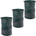 3er-Set Gartenabfallsäcke für Rasenschnitt und Gartenabfälle, Ø 45 x 75 cm