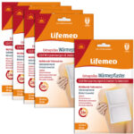 5er-Set XL Wärmepflaster mit 16h Wirkung, 19 x 13cm, weiss