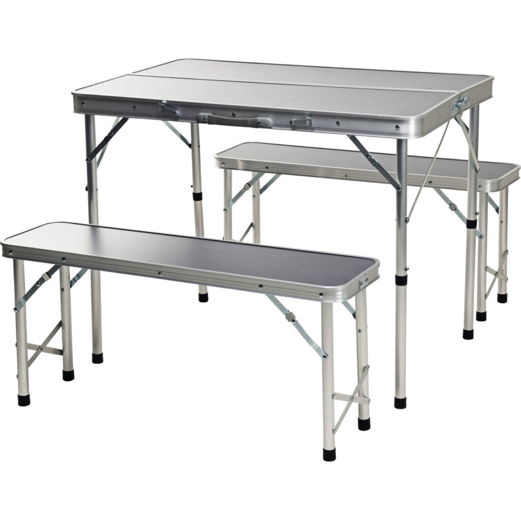 Campingtisch mit Bänken für 4 Personen, klappbar