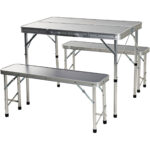 Campingtisch mit Bänken für 4 Personen, klappbar