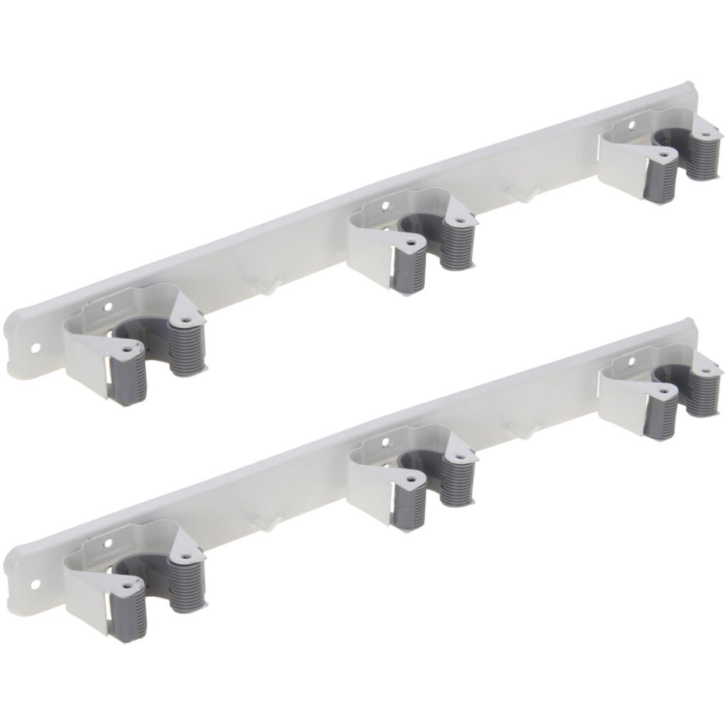 2er-Set Garten-Gerätehalterleiste mit 3 Halterungen