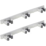 2er-Set Garten-Gerätehalterleiste mit 3 Halterungen