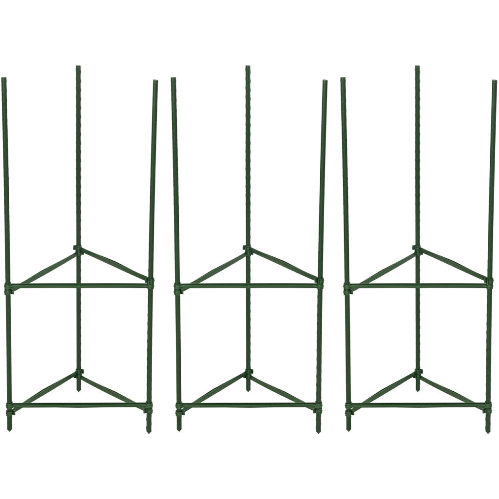 3er-Set Pflanzenstütze, dreieckig, 78 cm