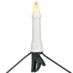 LED Weihnachtsbaum Kerzen Lichterkette für Innen und Aussen, 30 LED-Kerzen, weiss, 11,6 m