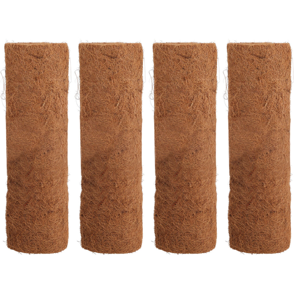 4er-Set Pflanzenschutz-Matte aus Kokos, 150 x 50 cm