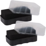 Schuhpolitur Schwamm, 2er-Set, inkl. Aufbewahrungsbox