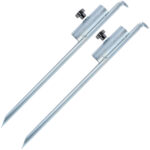 2er-Set Sonnenschirmständermit Erspiess, Metall