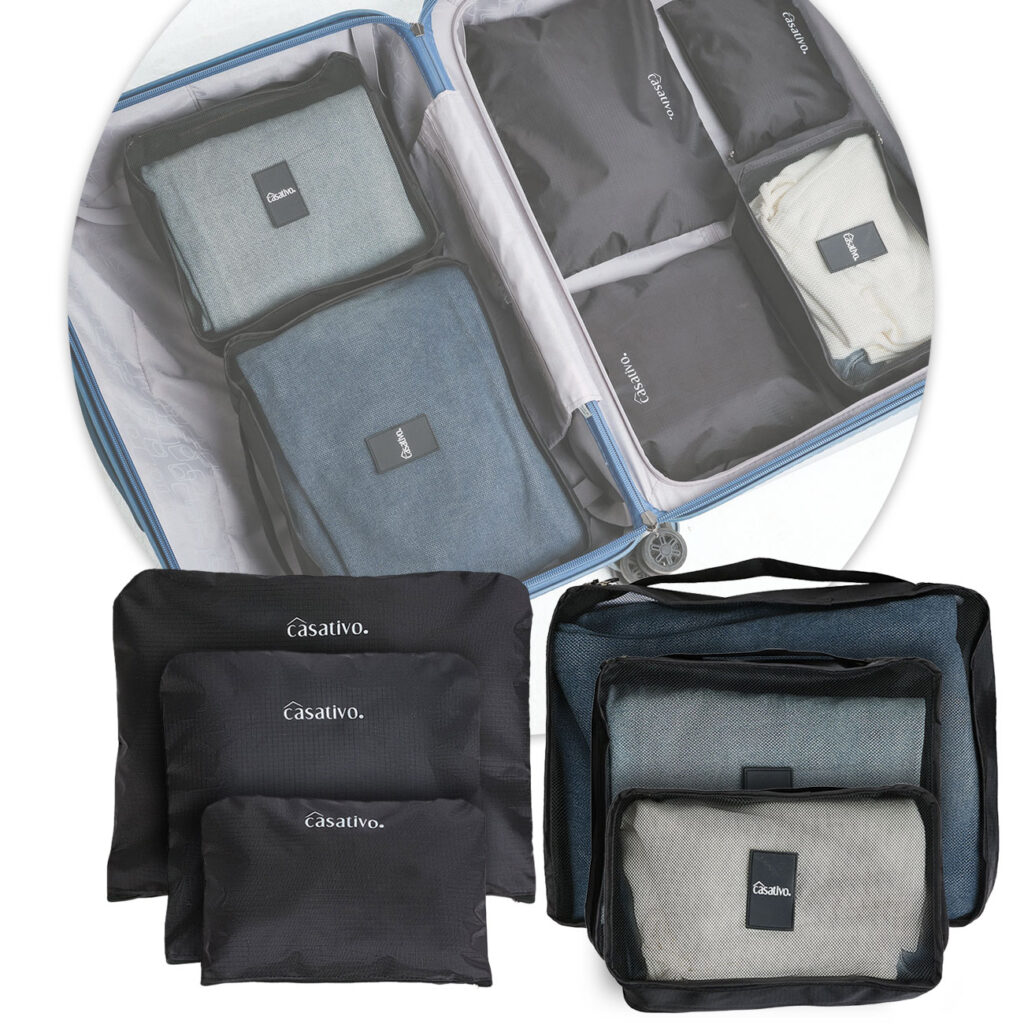6er-Set Kleider-Organizer für Koffer, Reisetasche & Co., 6 Grössen
