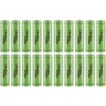 20er-Set NiMH-AA/Mignon-Akkus, 2.700 mAh, mit Transport-Case