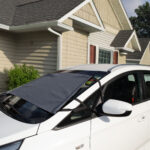 Windschutzscheibenabdeckung mit Magnetstreifen, 145 x 70 cm, faltbar