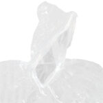 8er-Set Regenponcho mit Kapuze, transparent