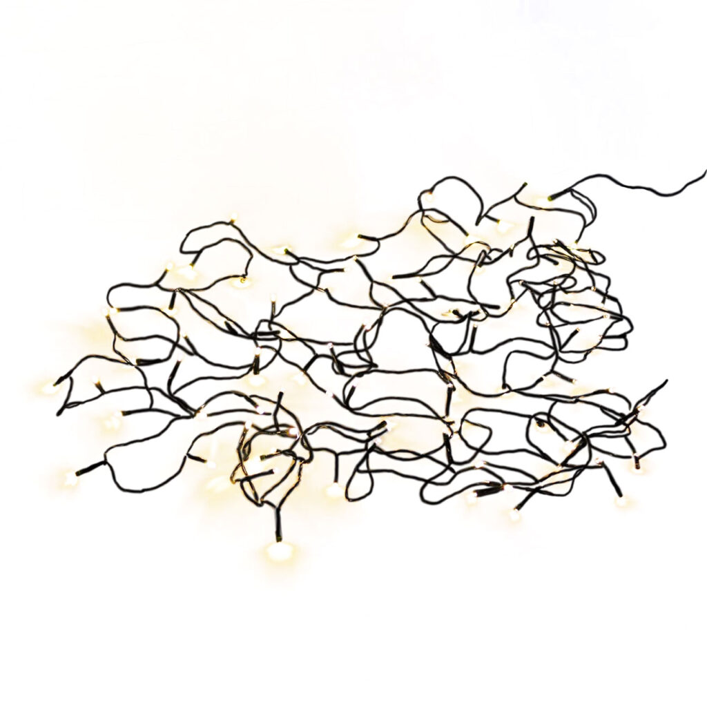 LED Lichterkette mit 8 Lichtmodi, warmweiss, 11,2 m, IP44