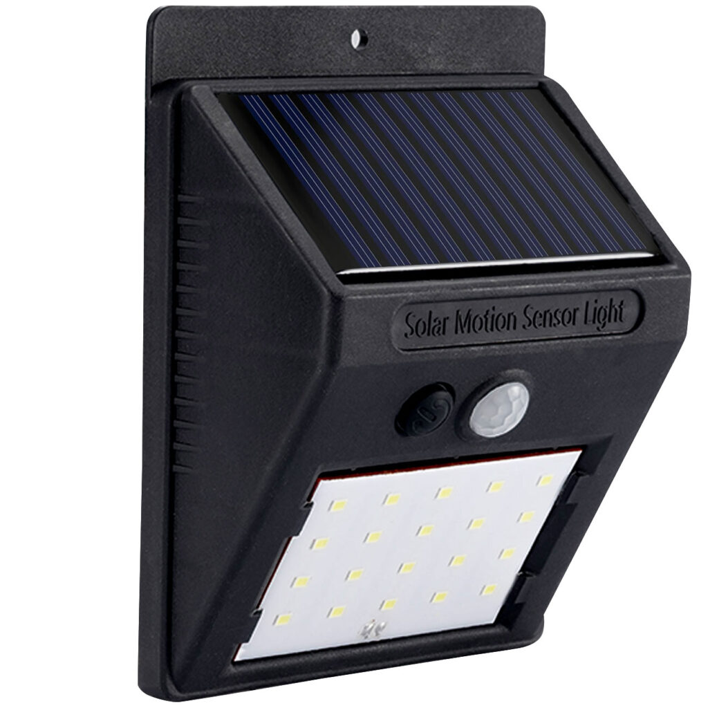 Solar-LED-Wandleuchte mit Bewegungsmelder, 20 SMD LEDs