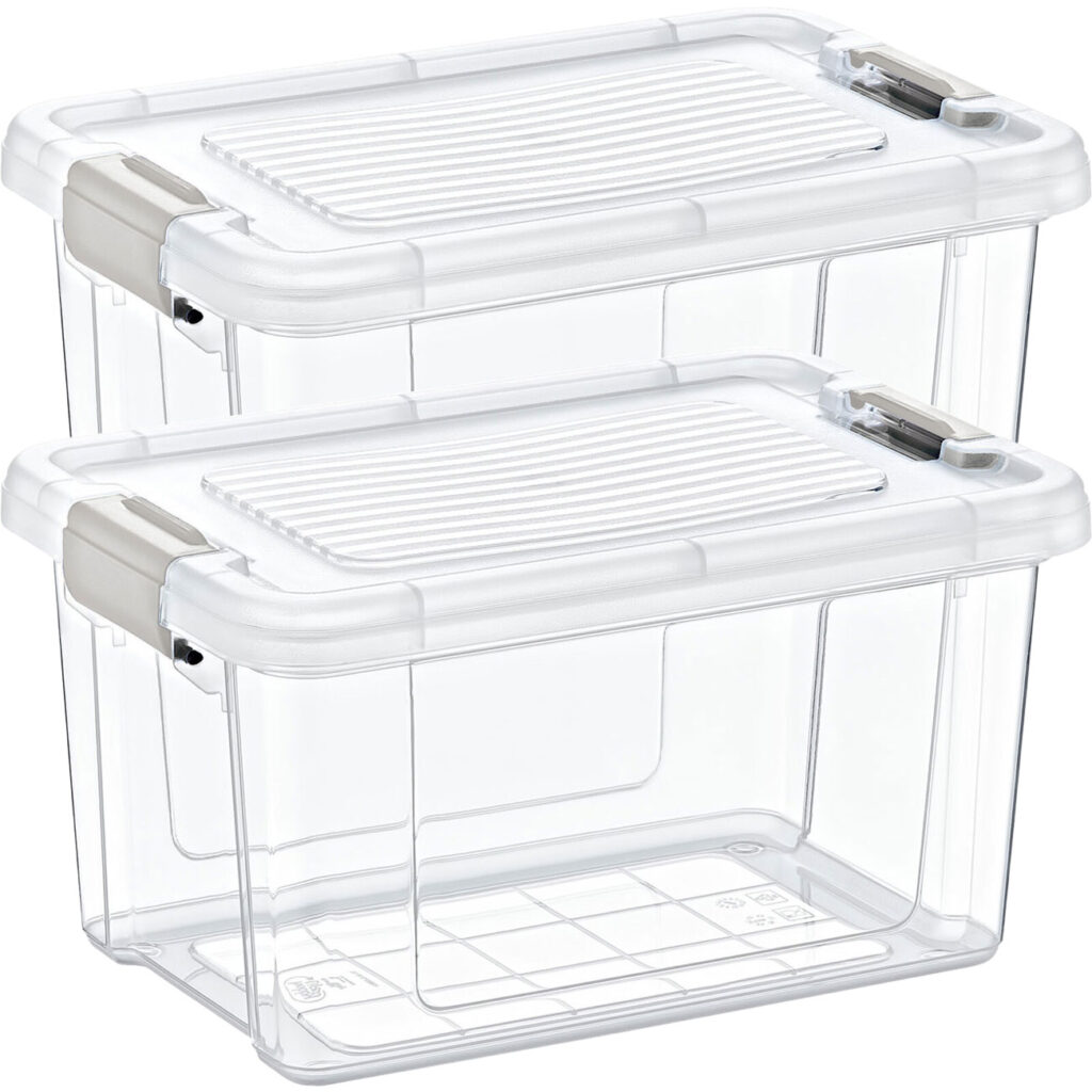 2er-Set Vorratsbox, 2500ml, transparent 2er-Set Vorratsbox, 2500ml, transparent