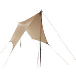 Tarp Zeltplane, hellbraun, 3 x 3 m