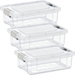 3er-Set Vorratsbox, 1,5 l, transparent