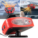 Elektrischer Auto-Zusatzheizlüfter mit Kugelkopf-Halterung, 150 Watt, 12 Volt