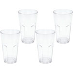 4er-Set Trinkglas aus Kunststoff, 370 ml