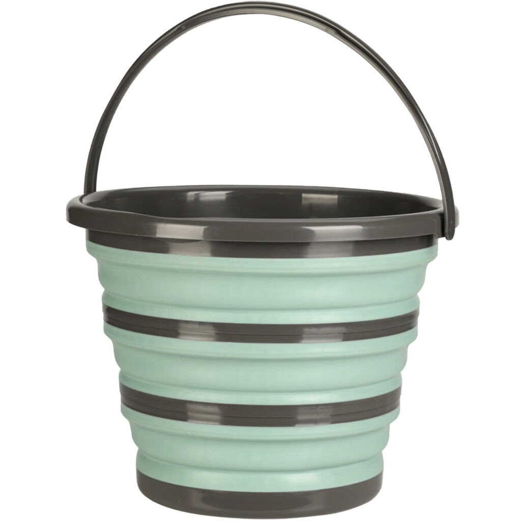 Falteimer, 10 Liter, schwarz / grün Falteimer, 10 Liter, schwarz / grün