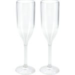 2er-Set Sektgläser aus Kunststoff, 165 ml