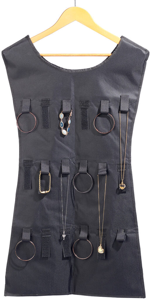 Schmuckhalter in Kleid-Optik, doppelseitig nutzbar, 46 x 107 cm