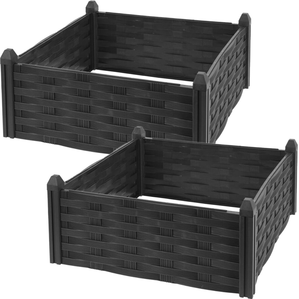 2er-Set Hochbeet Pflanzrahmen, 45 x 45 x 18 cm 2er-Set Hochbeet Pflanzrahmen, 45 x 45 x 18 cm