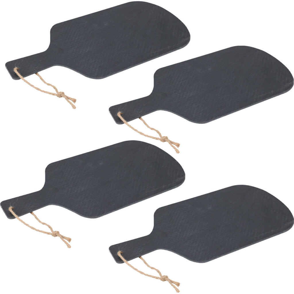 4er-Set Servierbrett, Schieferplatte, 38 x 20 cm 4er-Set Servierbrett, Schieferplatte, 38 x 20 cm