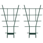 2er-Set Fächerspalier Pflanzgitter, grün, 38 x 24 cm