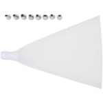 Silikon-Spritzbeutel mit 8 Edelstahl-Spritztüllen